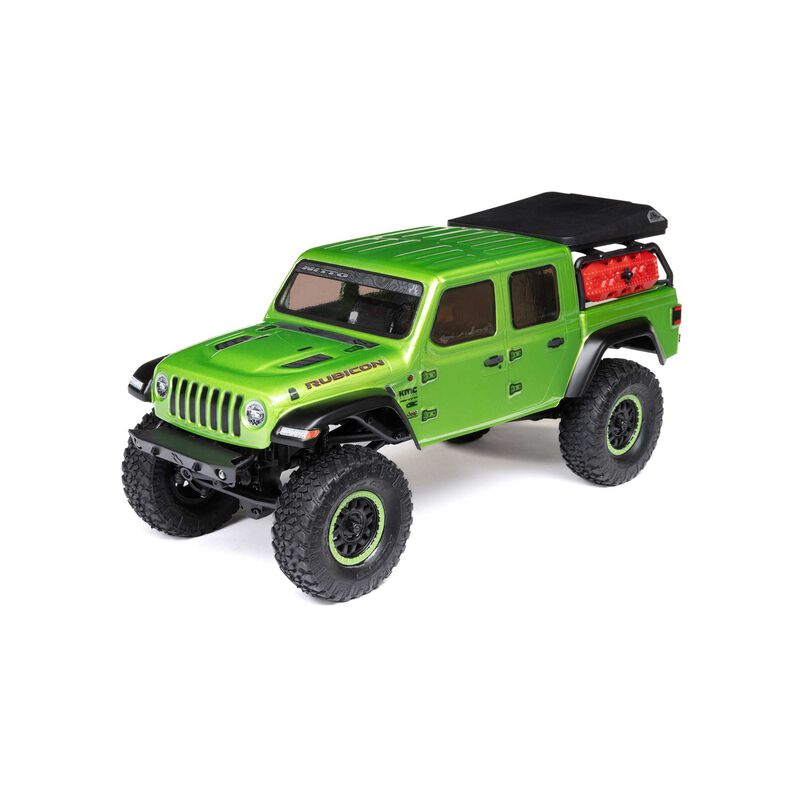 Axial 1/24 SCX24 JEEP JT GLADIATOR 4WD ROCK CRAWLER BRUSHED RTR - GREEN - HeliDirect