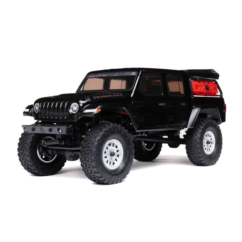 Axial 1/24 SCX24 JEEP JT GLADIATOR 4WD ROCK CRAWLER BRUSHED RTR - BLACK - HeliDirect