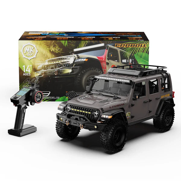 Rlaarlo 1/7 Scale 4WD Brushed RC Crawler MK-07 - Gray